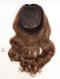 In Stock European Virgin Hair 18" Beach Wave T2/10# with T2/8# Highlights 7"×7" Silk Top Wefted Topper-026