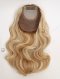 Clip In Full Volume Wavy Hair Topper for Thinning Hair 18 Inch Blonde with Brown Highlights Topper-020