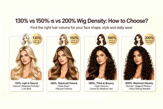 How to choose the wig density of 130% vs 150% vs 180% vs 200%?