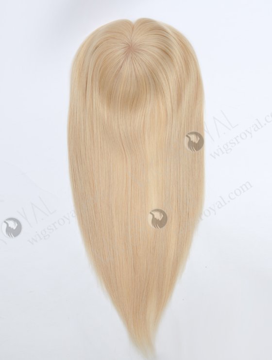 Best Real Human Hair Toppers for Women 16 Inch Blonde Color Full Volume Topper-073-34083