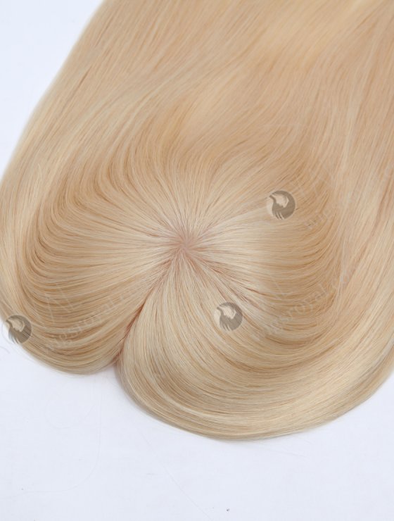 Best Real Human Hair Toppers for Women 16 Inch Blonde Color Full Volume Topper-073-34086
