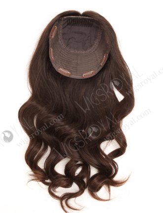 Large Base 7x7 Thick Hair Topper 18 Inch Best Quality Virgin European Hair Topper-018