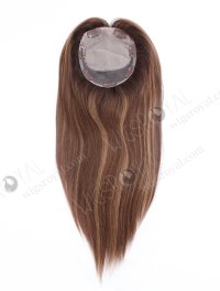 All One Length Brown Highlight Color Full Volume Hair Topper For Thin Hair Topper-155
