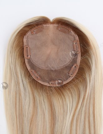 Human Hair Toppers With Highlights Topper-159 