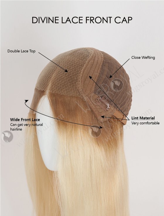 Best Human Hair Wigs Online 18 Inch European Hair Melted Hairline Glueless HD Lace Front Wig RLF-08083-34205