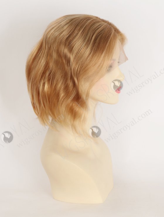 In Stock European Hair 8" Loose Body T8/16/24/8# Highlights Color Divine Lace Front Wig RLF-08092-34196