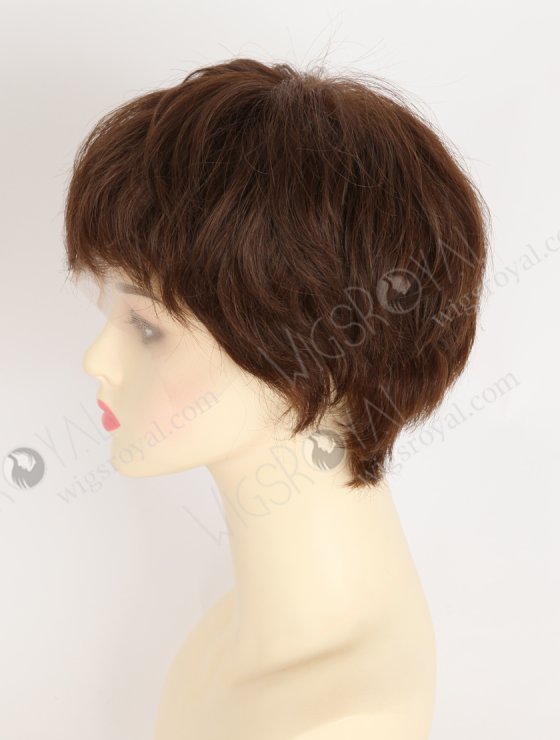 In Stock European Hair 6" Slight Wave 3/4# Blended Color Divine Lace Front Wig RLF-08089-34180