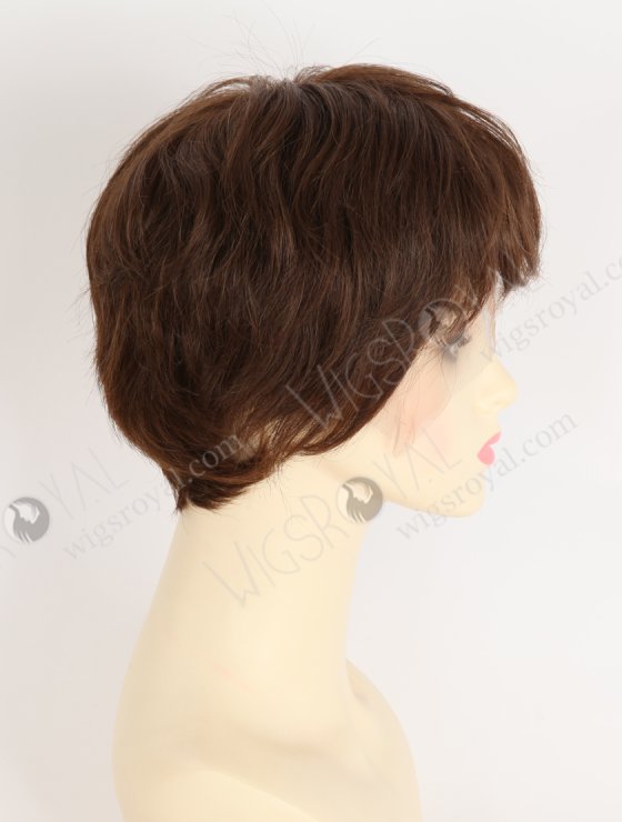 In Stock European Hair 6" Slight Wave 3/4# Blended Color Divine Lace Front Wig RLF-08089-34183