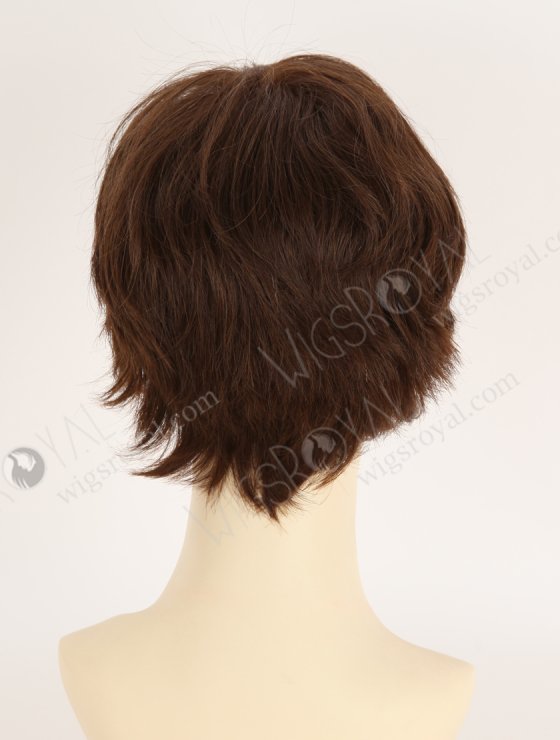 In Stock European Hair 6" Slight Wave 3/4# Blended Color Divine Lace Front Wig RLF-08089-34182