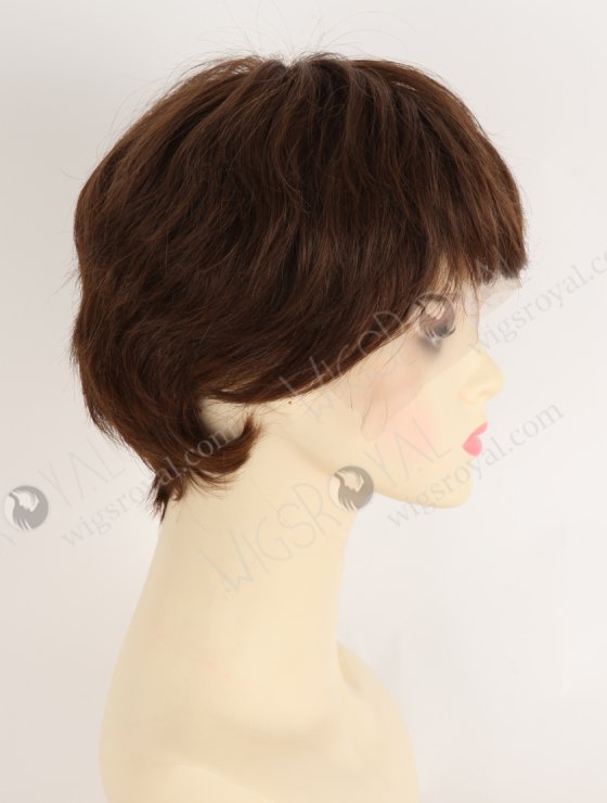 In Stock European Hair 6" Slight Wave 3/4# Blended Color Divine Lace Front Wig RLF-08089-34184