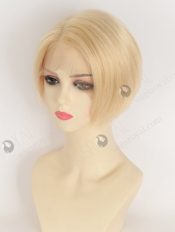 In Stock European Hair 6" Straight 613# color Divine Lace Front Wig RLF-08086-34169