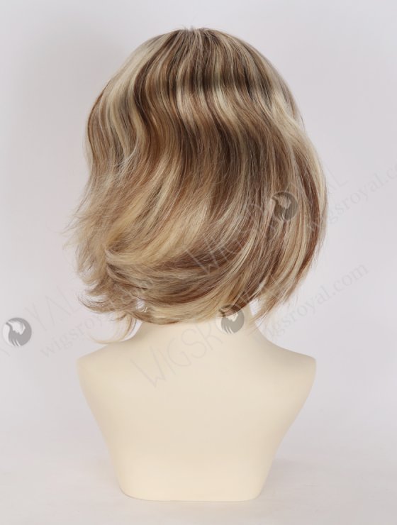 In Stock European Hair 8" Loose Body T4/22#/4# Highlights Color Divine Lace Front Wig RLF-08090-34233