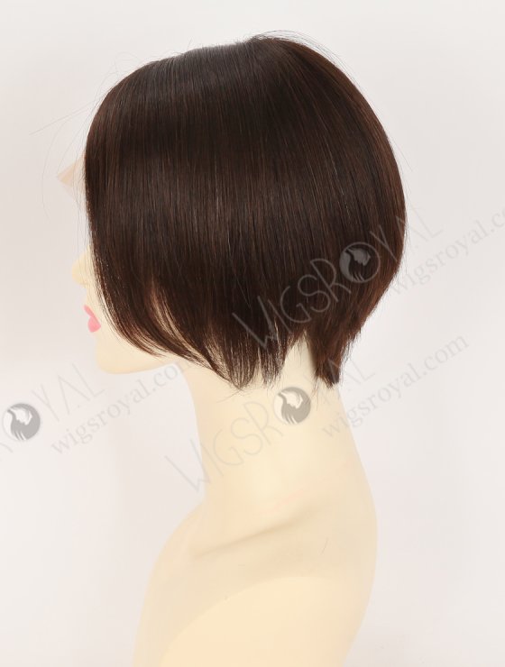In Stock European Hair 6" Straight Natural Brown Color Divine Lace Front Wig RLF-08087-34241