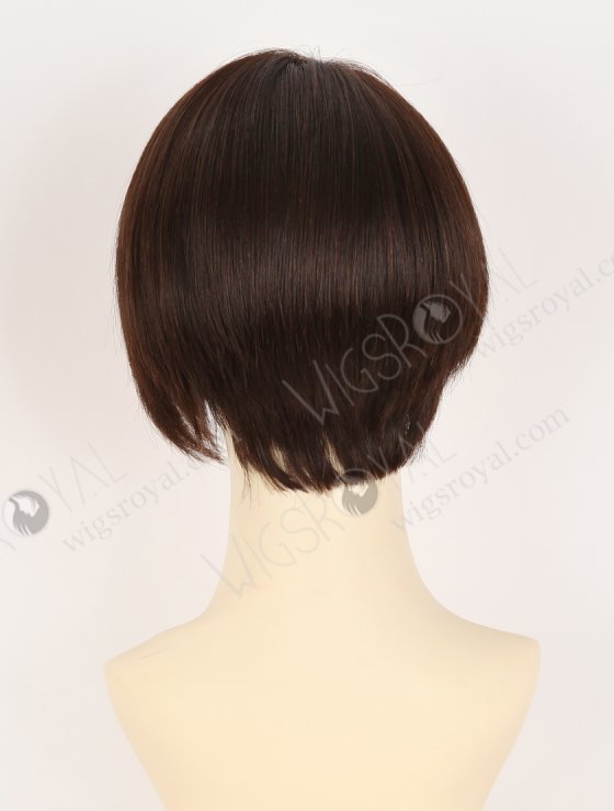 In Stock European Hair 6" Straight Natural Brown Color Divine Lace Front Wig RLF-08087-34242