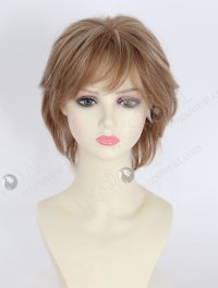 In Stock European Hair 6" Slight Wave 8a#/60# Highlights,Roots 8a# Color Divine Lace Front Wig RLF-08088