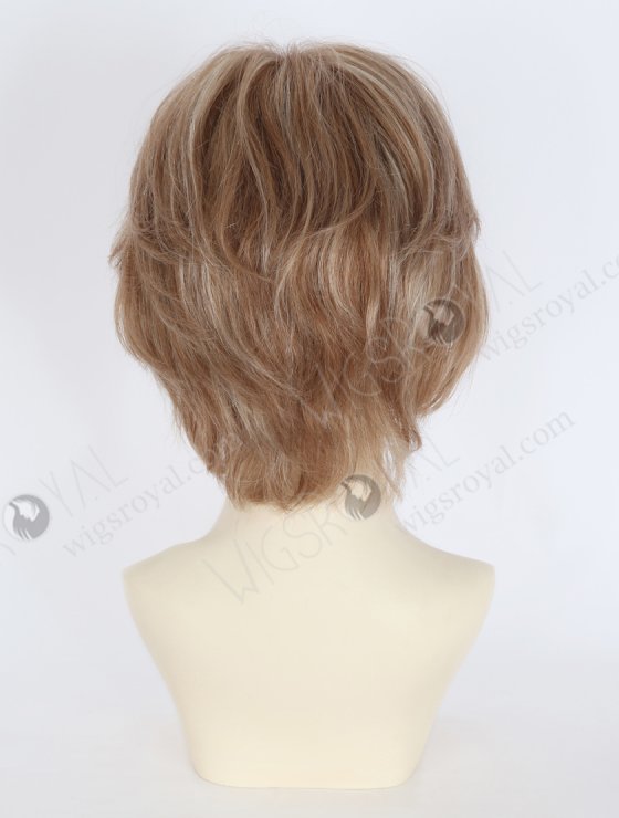 In Stock European Hair 6" Slight Wave 8a#/60# Highlights,Roots 8a# Color Divine Lace Front Wig RLF-08088-34284