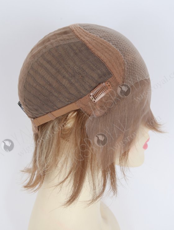 In Stock European Hair 6" Slight Wave 8a#/60# Highlights,Roots 8a# Color Divine Lace Front Wig RLF-08088-34274
