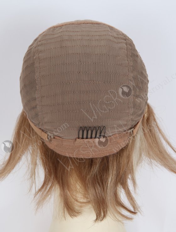In Stock European Hair 6" Slight Wave 8a#/60# Highlights,Roots 8a# Color Divine Lace Front Wig RLF-08088-34273