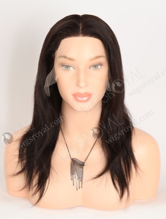 In Stock Brazilian Virgin Hair 14" Straight 1B# Color Full Lace Wig FLW-04276-34338