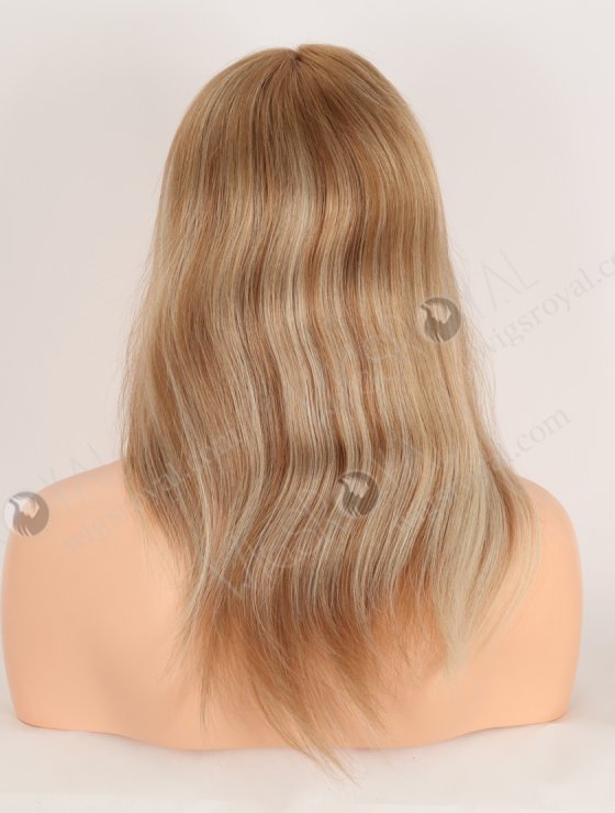 In Stock Brazilian Virgin Hair 14" Straight 8A# With T8A/White Highlights Color Full Lace Wig FLW-04277-34330