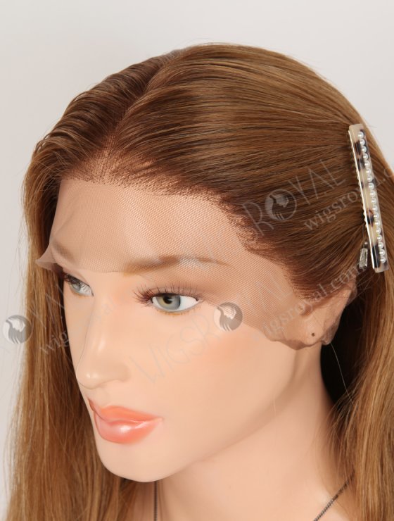 In Stock Brazilian Virgin Hair 22" Natural Straight T4/10/8/27# Color Full Lace Wig FLW-04278-34316