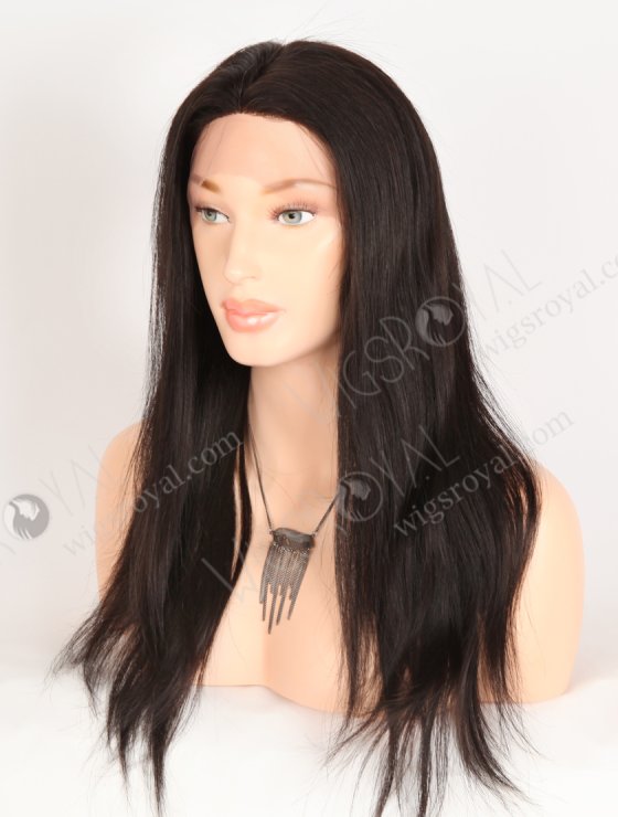 In Stock Indian Remy Hair 18" Straight 1B# Color Lace Front Wig SLF-01297-34400