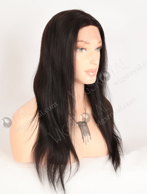In Stock Indian Remy Hair 18" Straight 1B# Color Lace Front Wig SLF-01297-34401