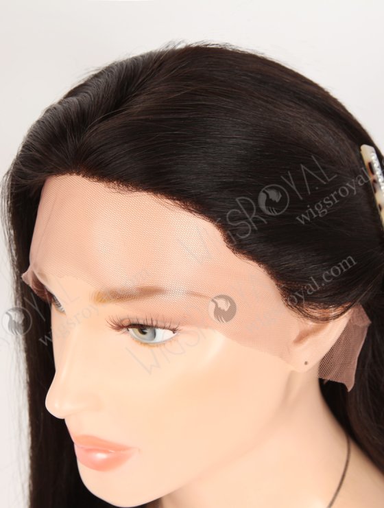 In Stock Indian Remy Hair 18" Straight 1B# Color Lace Front Wig SLF-01297-34403