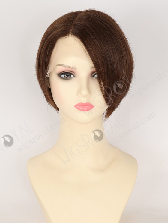 In Stock European Hair 6" Straight 3# Color Divine Lace Front Wig RLF-08094-34431