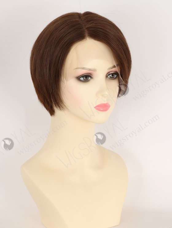 In Stock European Hair 6" Straight 3# Color Divine Lace Front Wig RLF-08094-34434