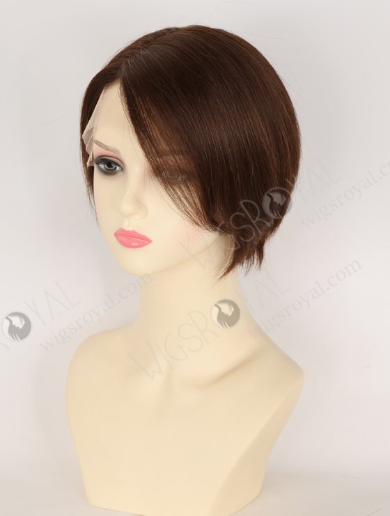 In Stock European Hair 6" Straight 3# Color Divine Lace Front Wig RLF-08094-34435