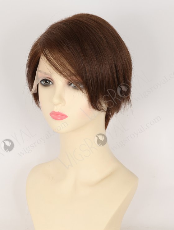 In Stock European Hair 6" Straight 3/4# Blended Color Divine Lace Front Wig RLF-08095-34420