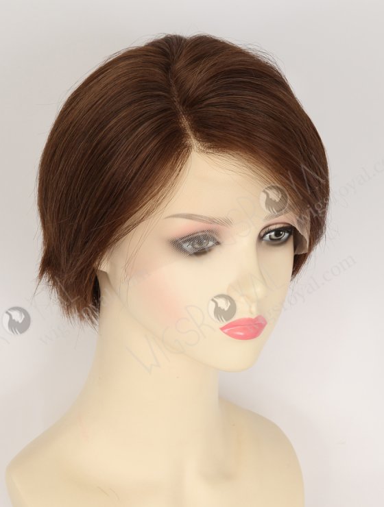 In Stock European Hair 6" Straight 3/4# Blended Color Divine Lace Front Wig RLF-08095-34428