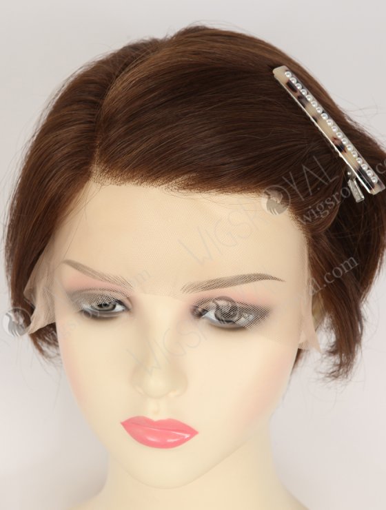 In Stock European Hair 6" Straight 3/4# Blended Color Divine Lace Front Wig RLF-08095-34427