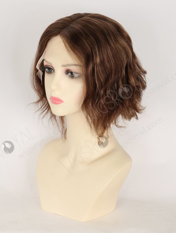 In Stock European Hair 8" Loose Body 3/T3/8# Highlights Color Divine Lace Front Wig RLF-08099-34444