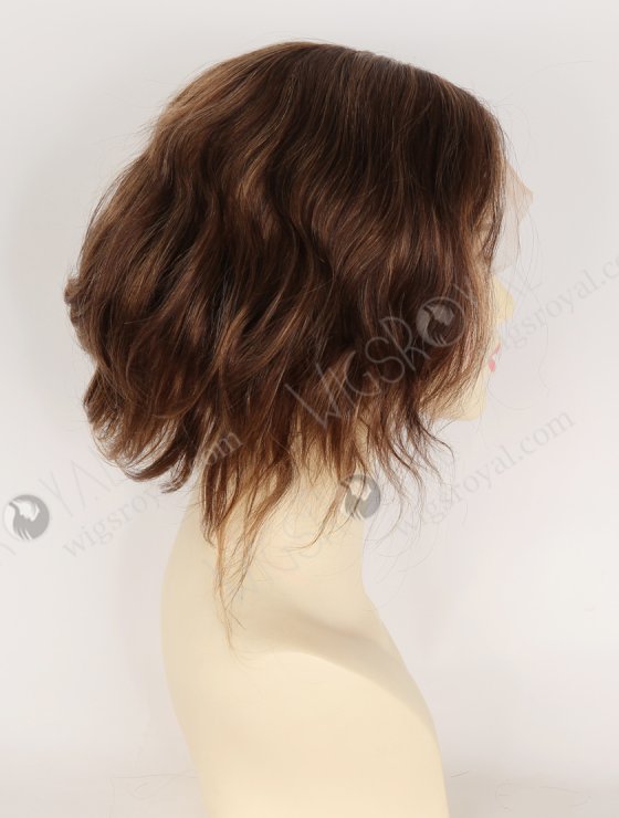 In Stock European Hair 8" Loose Body 3/T3/8# Highlights Color Divine Lace Front Wig RLF-08099-34445