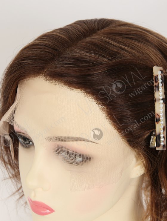 In Stock European Hair 8" Loose Body 3/T3/8# Highlights Color Divine Lace Front Wig RLF-08099-34446