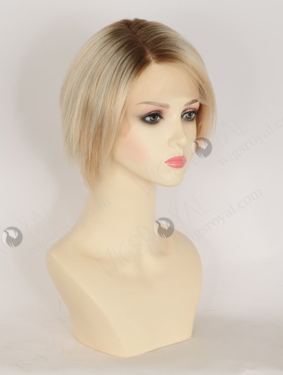 In Stock European Hair 6" Straight T9/60/25/8# Color Divine Lace Front Wig RLF-08096-34409