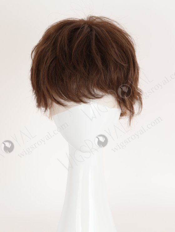 Pixie Cut Short Mixed Brown Color Human Hair Lace Front Wig WR-CLF-088-34469
