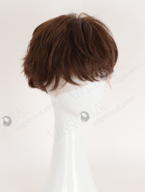 Pixie Cut Short Mixed Brown Color Human Hair Lace Front Wig WR-CLF-088-34471
