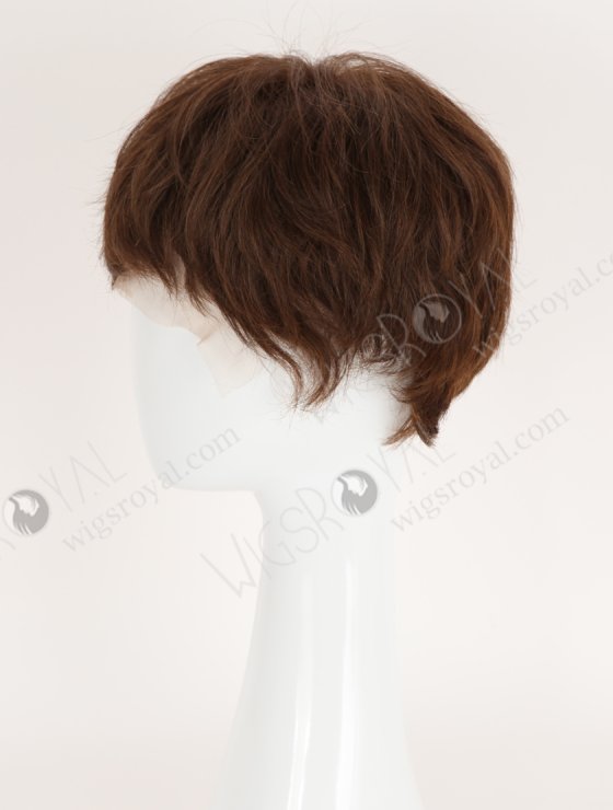 Pixie Cut Short Mixed Brown Color Human Hair Lace Front Wig WR-CLF-088-34472