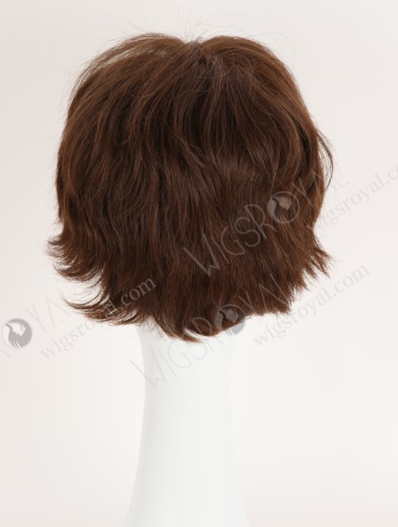 Pixie Cut Short Mixed Brown Color Human Hair Lace Front Wig WR-CLF-088-34473