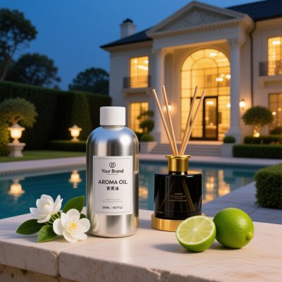 Lime & Gardenia Reed Diffuser Oil Fresh Citrus Floral Fragrance Oil