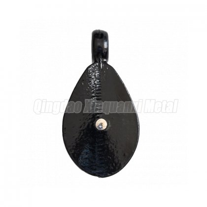 Single Pulley Cast Iron Black Painted Or Galvanized  XQX054