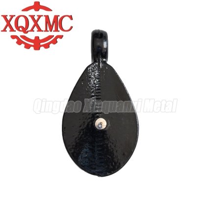 Single Pulley Cast Iron Black Painted Or Galvanized  XQX054