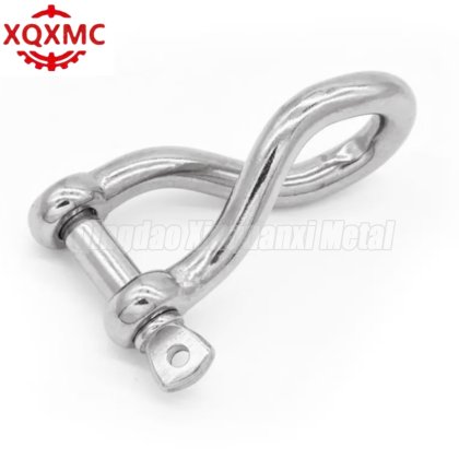 Stainless Steel Screw Pin Twisted Shackles