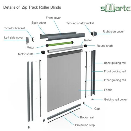 Best windproof ziptrack blind motorized window roller blinds supplier