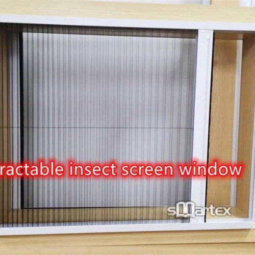 Retractable Insect Screen Window Pleated Blinds Components