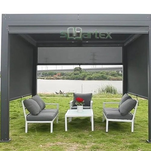 Aluminum Pergola With Adjustable Louver
