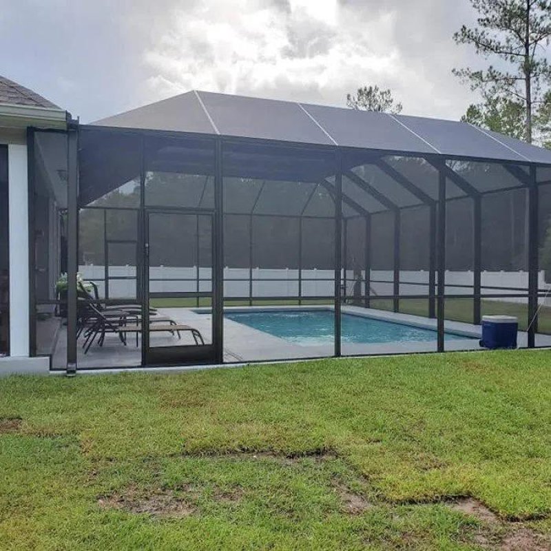 pool screen enclosure_inflatable pool movie screen|pool dome screen